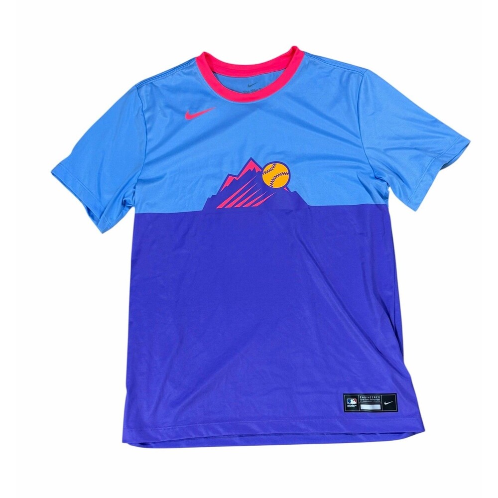 Colorado Rockies, Colorful Nike Tee, Size M